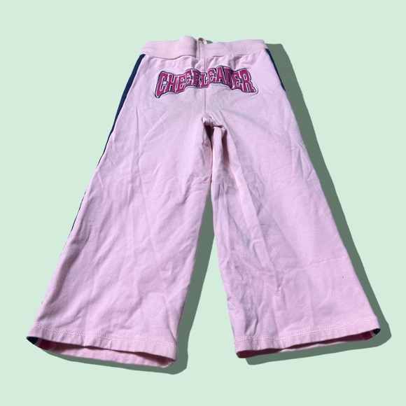 Vintage Kids Walt Disney World Minnie Mouse Cheerleader Pink Sweatpants Sz Med - Picture 2 of 9